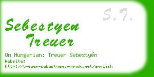 sebestyen treuer business card