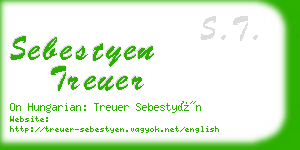 sebestyen treuer business card